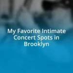 My Favorite Intimate Concert Spots in Brooklyn