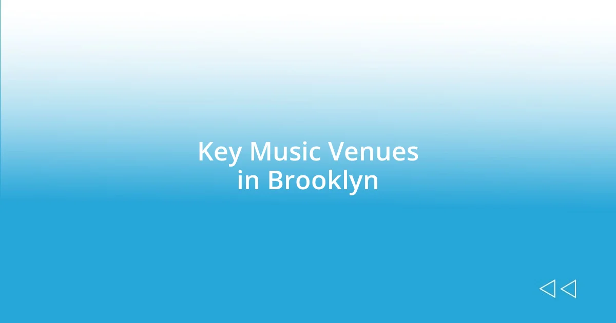 Evolution of genres in Brooklyn